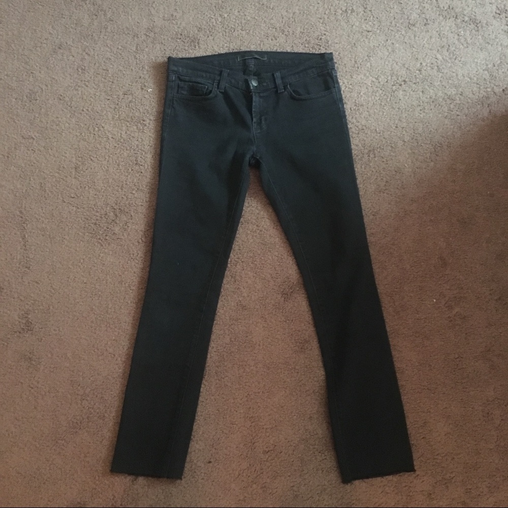 J Brand Raw Edge Skinny Jean- black, 28